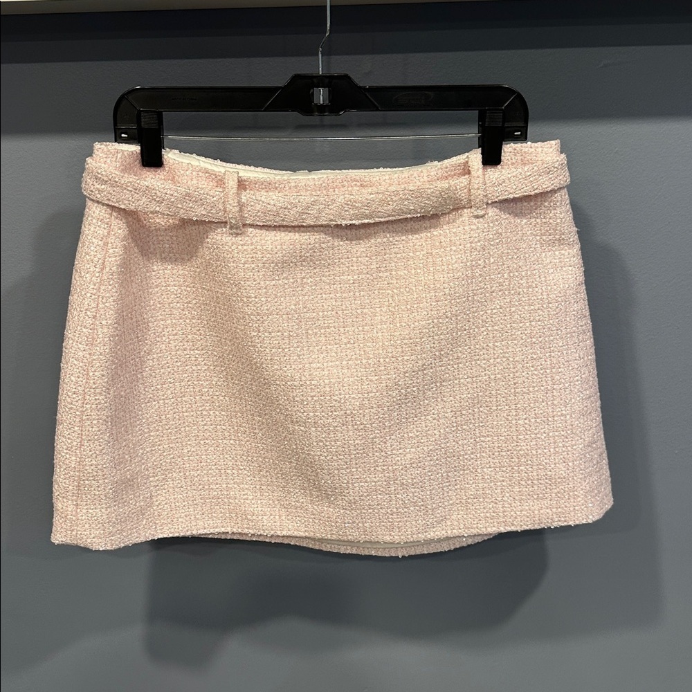 Meshki Mercer Pink Tweed Top and Skirt Set in Fairy Floss Size XL - Picture 7 of 12